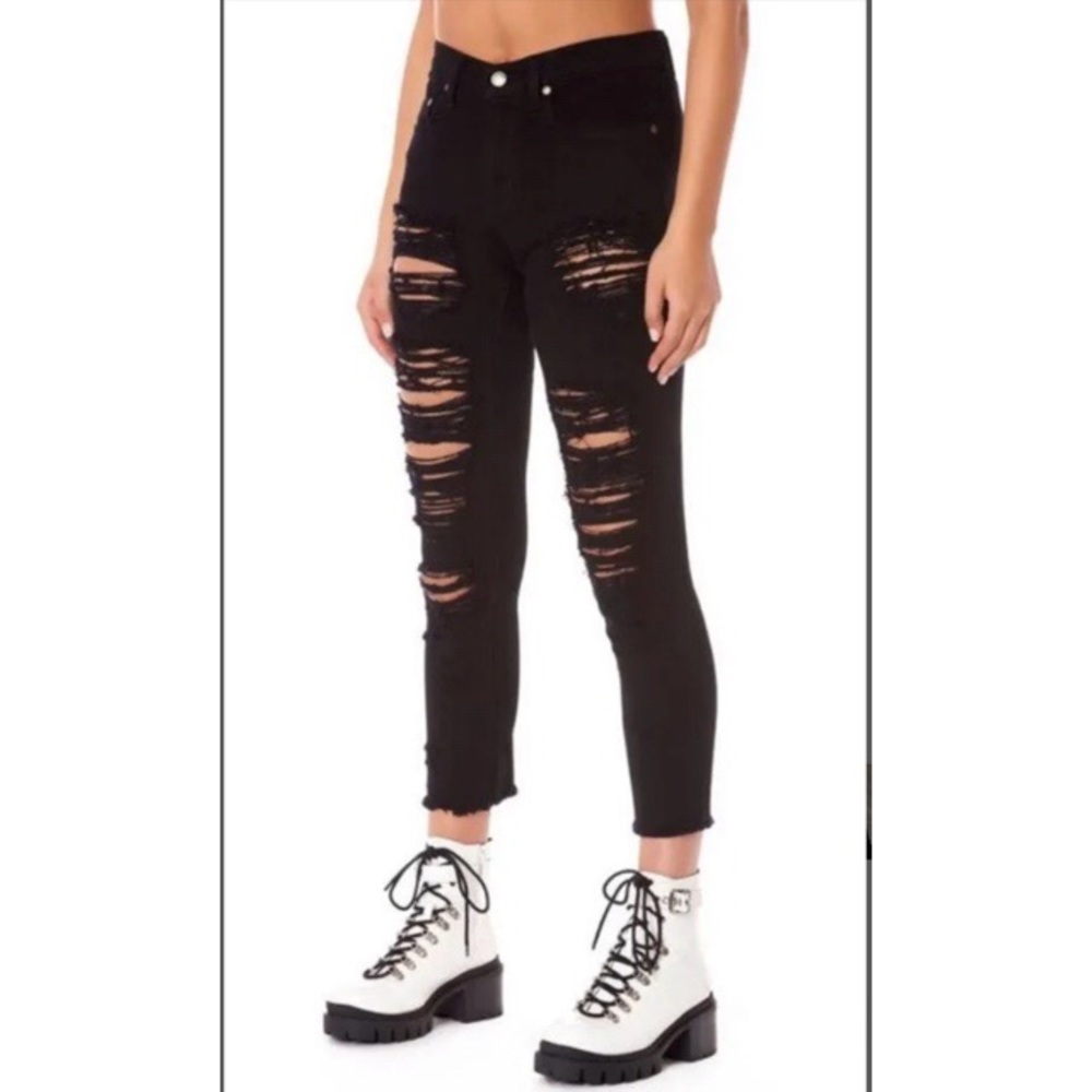 TEAM LF CROP SLIM MID RISE JEAN